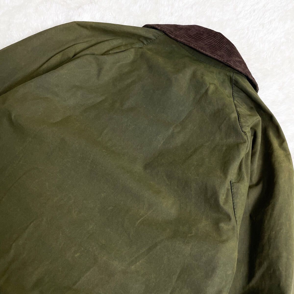 1円 魅せる男の一品 Barbour バブアー BEDALE JACKET ビデイル ジャケット ブルゾン オイル ジャンパー メンズ カーキ セージ オリーブの画像9