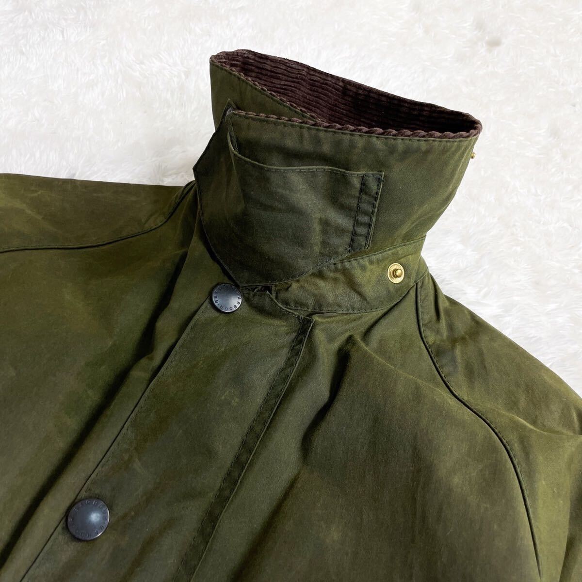 1円 魅せる男の一品 Barbour バブアー BEDALE JACKET ビデイル ジャケット ブルゾン オイル ジャンパー メンズ カーキ セージ オリーブの画像4