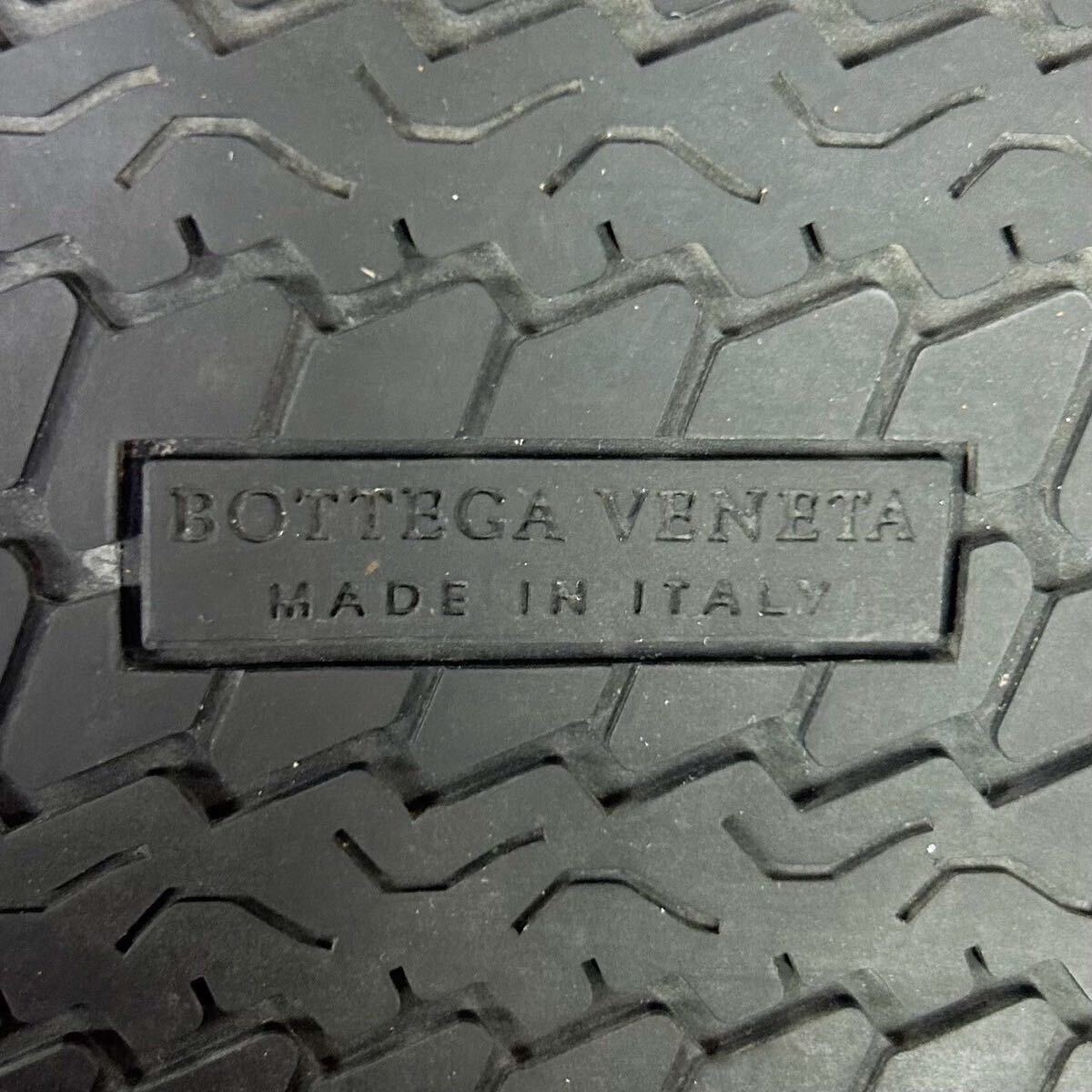 美品 BOTTEGA VENETA ボッテガヴェネタ 定価6万円 シャワーサンダル サンダル スライド スライダー イントレチャート 43 28cm メンズ の画像9