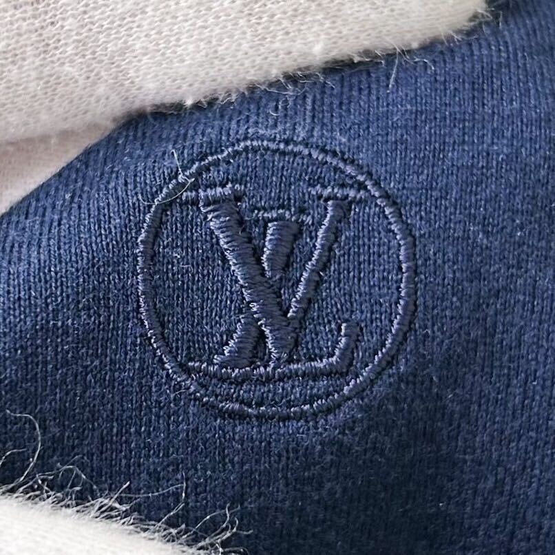 【極美品】XLサイズ LOUIS VUITTON ルイヴィトン Tシャツ ネイビー 紺 Vネック メンズの画像8