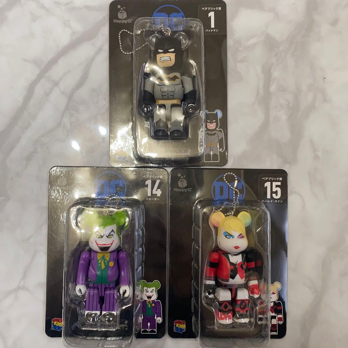 Happyくじ DC BE@RBRICK バットマン ジョーカー ハーレイ クイン Happyくじ DC BE@RBRICK バットマン ジョーカー ハーレイ クイン
