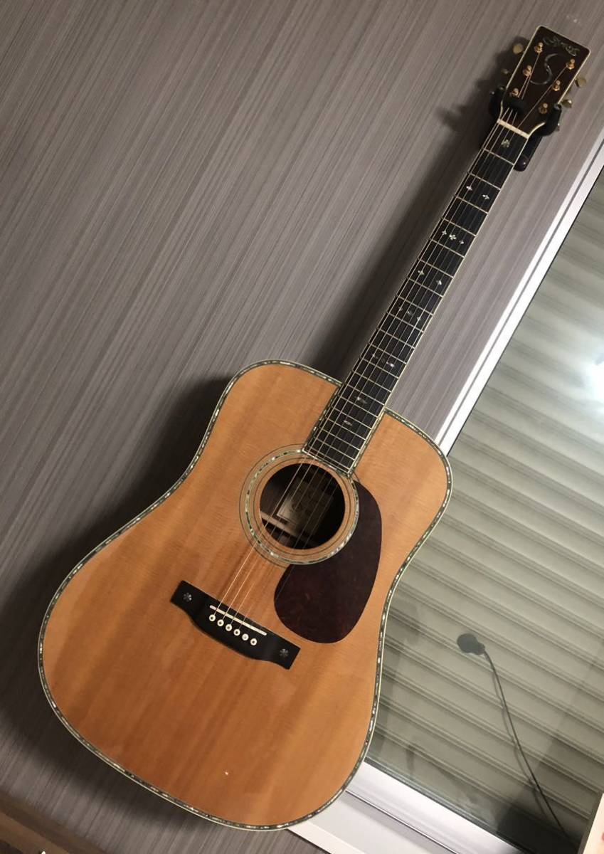 即決送料無料 S.Yairi YD-42 N アコースティック ギター ハードケース 付き 付属品多数 中古 美品 マーチンD42 に似てます_画像1