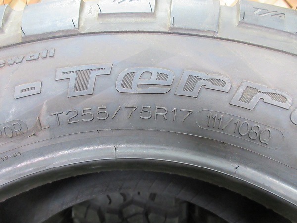 【C465】255/75R17 111/108Q BFGoodrich Mud-Terrain T/A KM2 4本セット!!_画像8