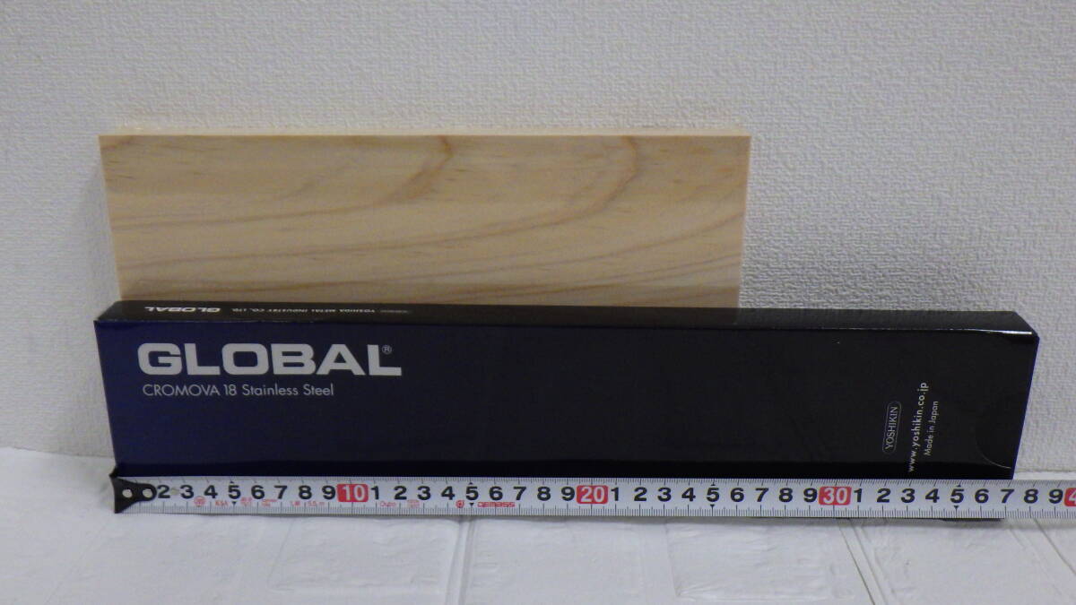 #12503 【美品・保管品】 GLOBAL グローバル 包丁 ステンレス G-55 牛刀 18cm ミニまな板付き 料理 調理 道具 ほぼ未使用_画像10