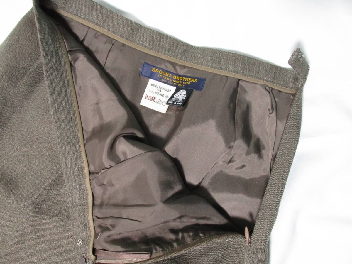 日本製　Brooks Brothers　ブルックブラザーズ　セットアップスーツ　ジャケット　スカート　レディース_画像10