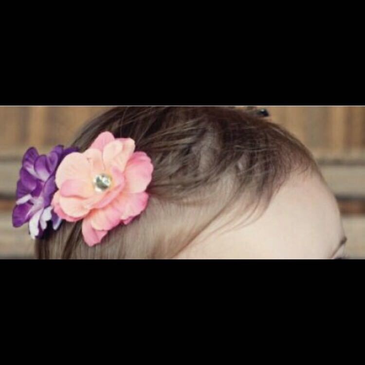  new goods *Katelyn&Co flower hairpin hair clip hairpin hair elastic Kids accessory 