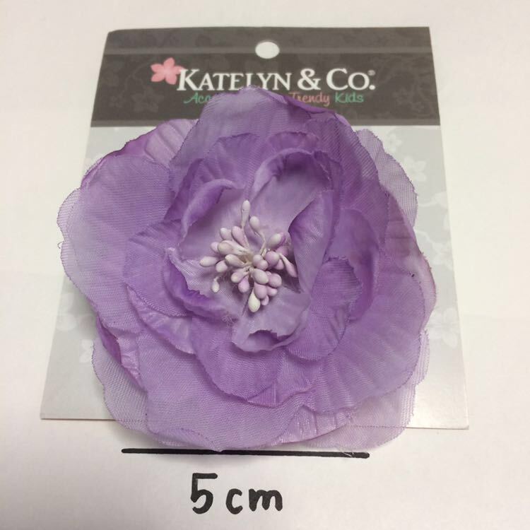  new goods *Katelyn&Co flower hairpin purple hair clip corsage 