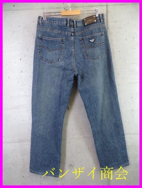 8130b22◆90sヴィンテージ◆イタリア製◆ARMANI JEANS ジョルジオ アルマーニジーンズ デニムジーンズ Ｗ36/デニムパンツ/ジーパン/良品_画像1