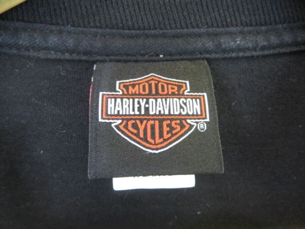 【送料300円可】7030b1◆両面プリント◆HARLEY-DAVIDSON ハーレーダビッドソン 半袖Tシャツ XL/ライダースジャケット/バイカー/古着の画像9