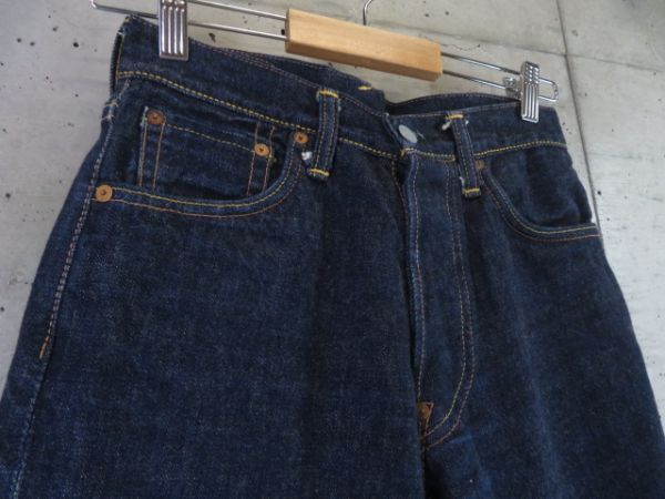 6230b21◆濃紺デニム◆EVISU エヴィス No2 Lot2000 カモメペイント デニムジーンズ W27/デニムパンツ/赤耳セルビッチ/山根/大戦/ジーパン_画像5