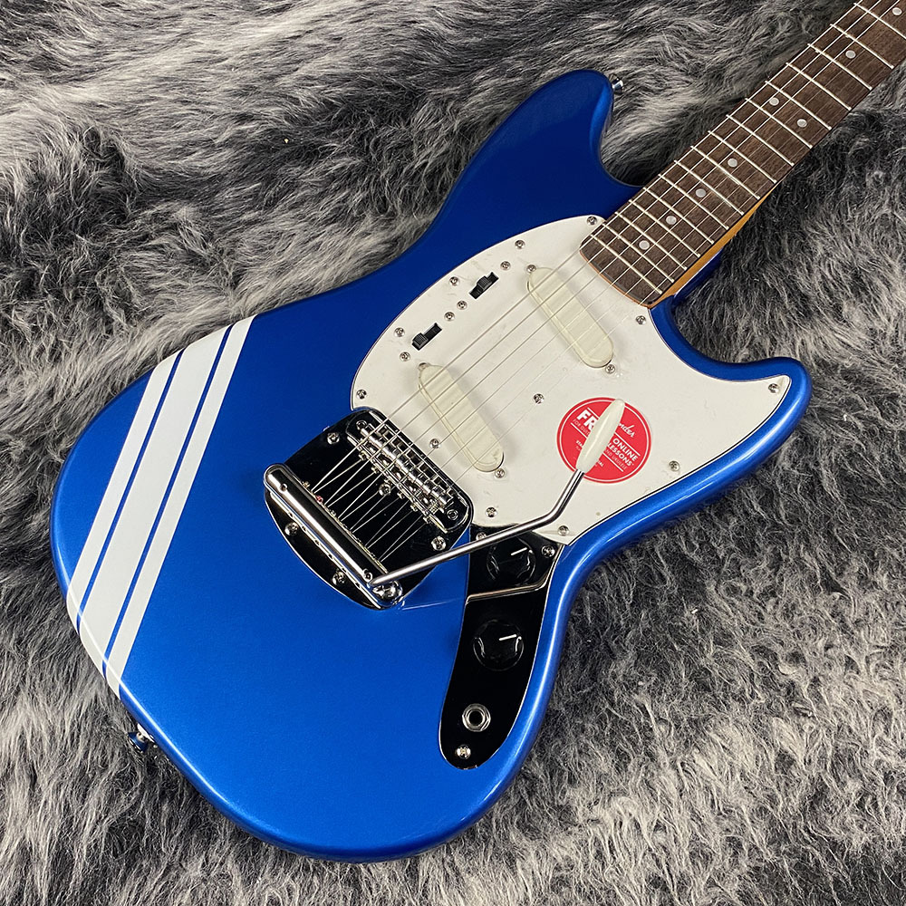 Squier FSR Classic Vibe '60s Competition Mustang Lake Placid Blue with Olympic White Stripesの画像1