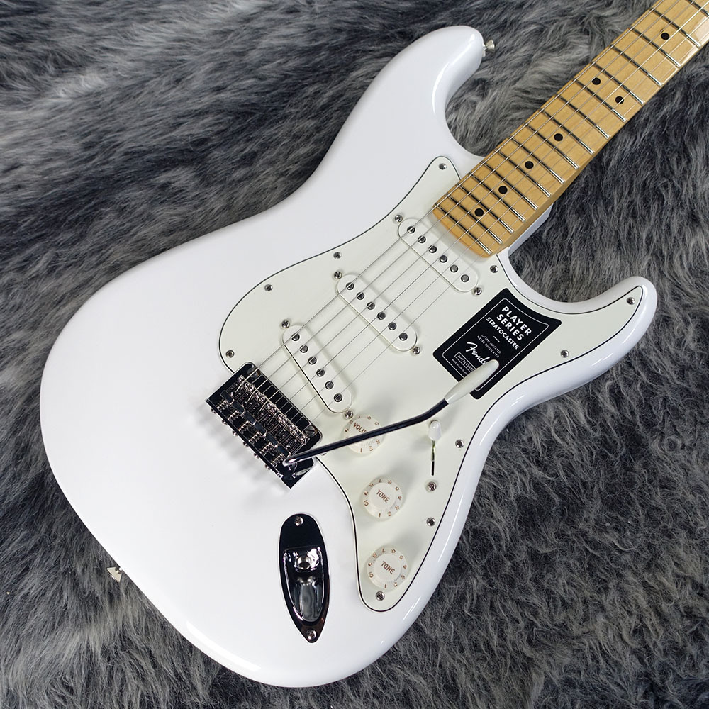 Fender Player Stratocaster Maple Fingerboard Polar White_画像1