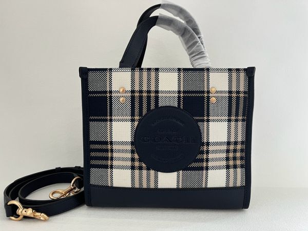 コーチ COACH ハンドバッグ ショルダーバッグ 2WAY レディース ジャガード ネイビー レディース 保存袋付き 新品未使用_画像1