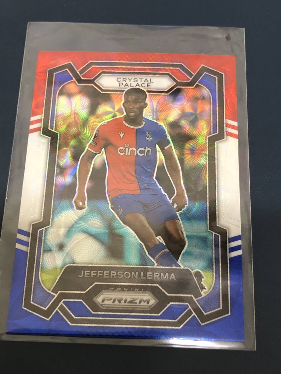 2023-24 Panini Prizm Premier League Choice Jefferson Lerma Crystal Palace Red, White and Blue Choice Prizms Baseカードパラレル即決_画像1