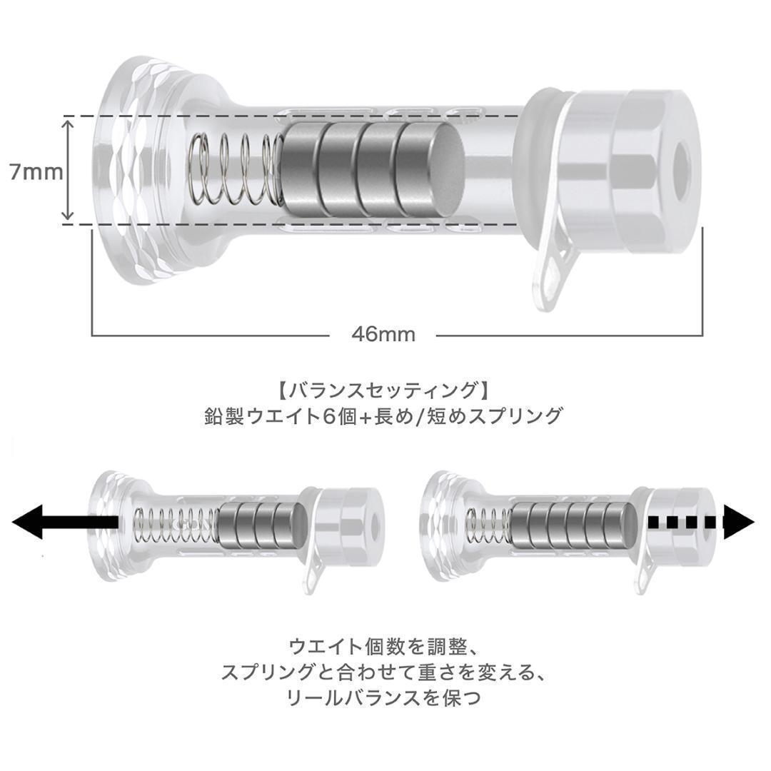 ゴメクサス　リールスタンド46mm　ダイワ エメラルダスカラー EM2_画像4