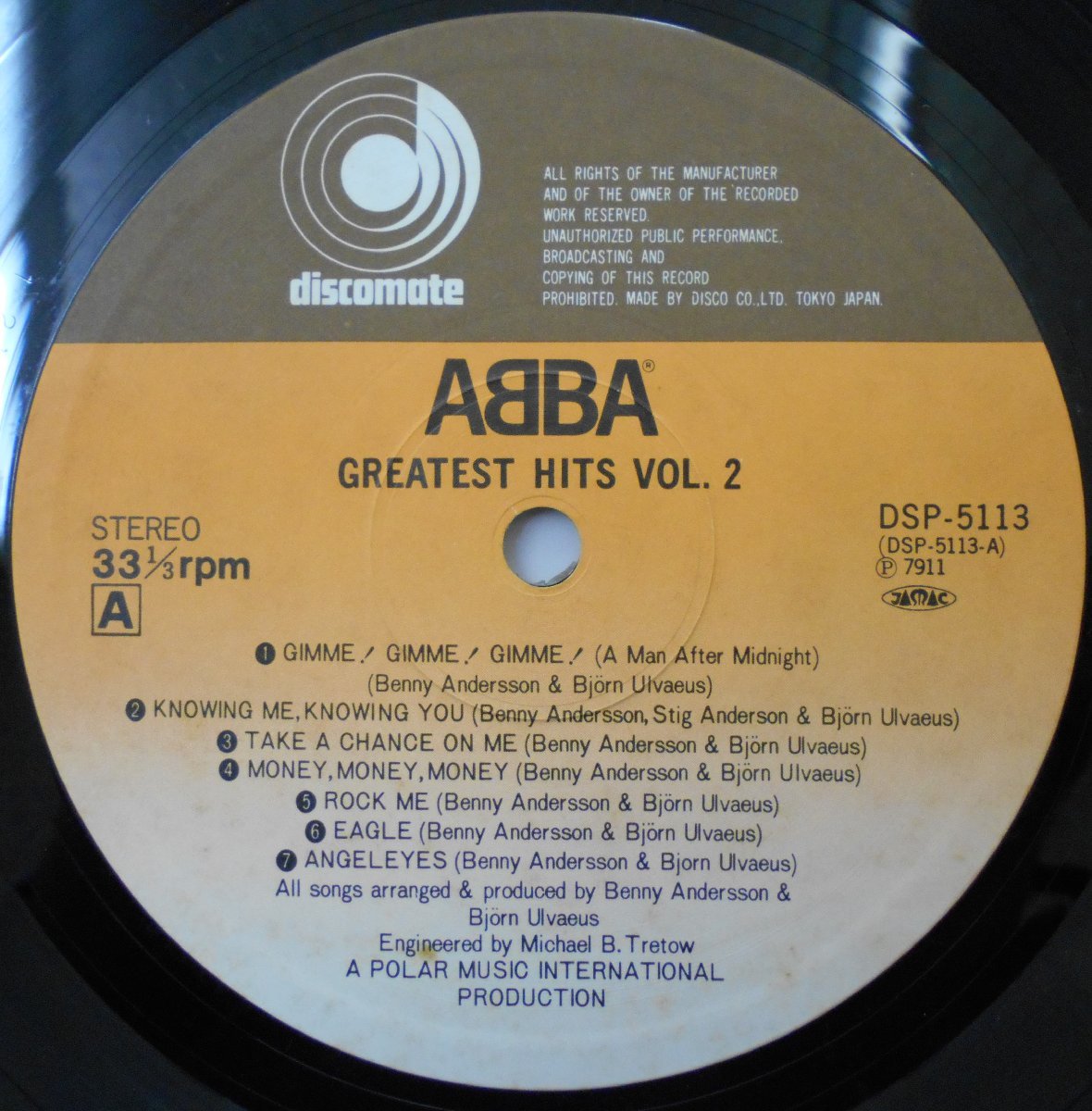 ■中古品■ABBA アバ/greatest hits vol.2(USED LP)_画像3