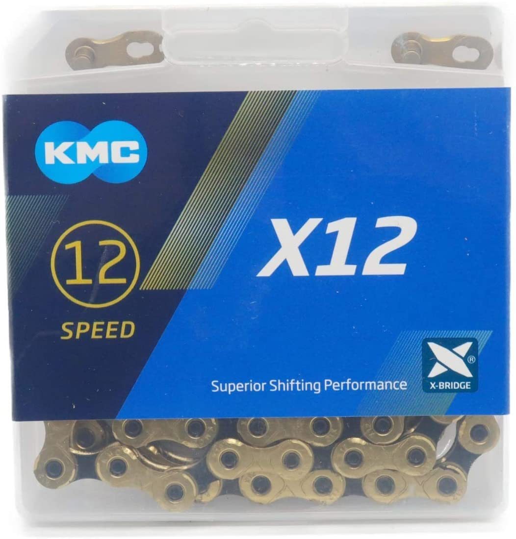 ケイエムシー KMC X12 チェーン 12速 12S 12スピード 12speed 用 126Links ゴールド ブラック 自転車