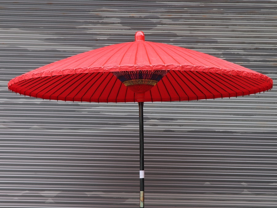 茶道具 野点傘 直径約2m 高約2m35cm 未使用品 茶席 [a1586]_画像2