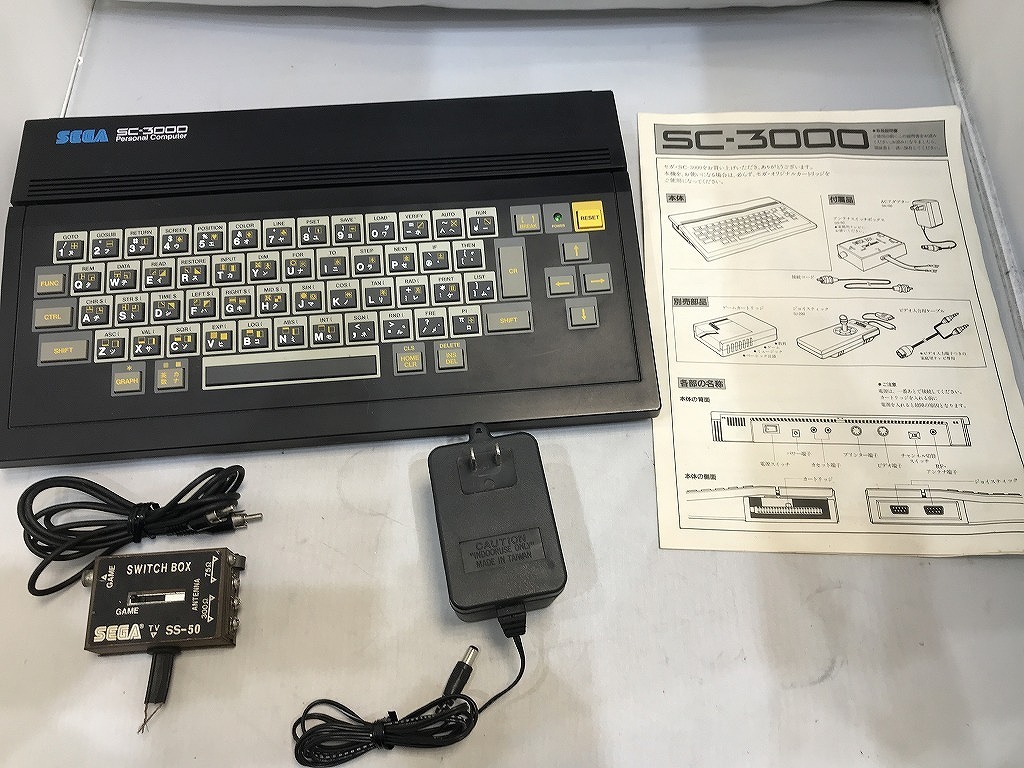 期間限定セール セガ SEGA SC-3000 + ジョイスティック + ソフト6本セット_画像3