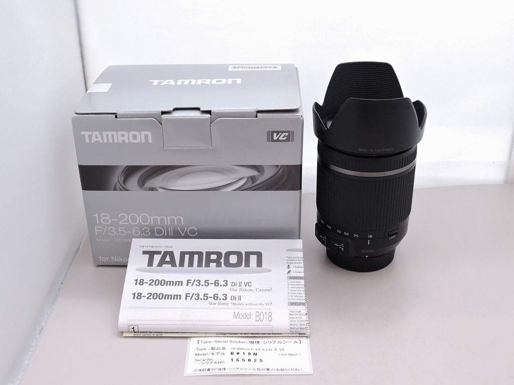 期間限定セール タムロン TAMRON Fマウント レンズ APS-C 18-200mm f3.5-6.3 Di II VC (B018)