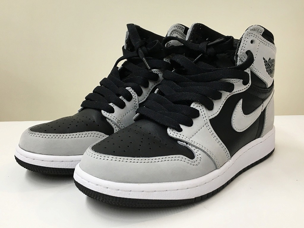 期間限定セール ナイキ NIKE 【良品】 AIR JORADN1 High OG Shadow2.0 グレー/黒 575441-035