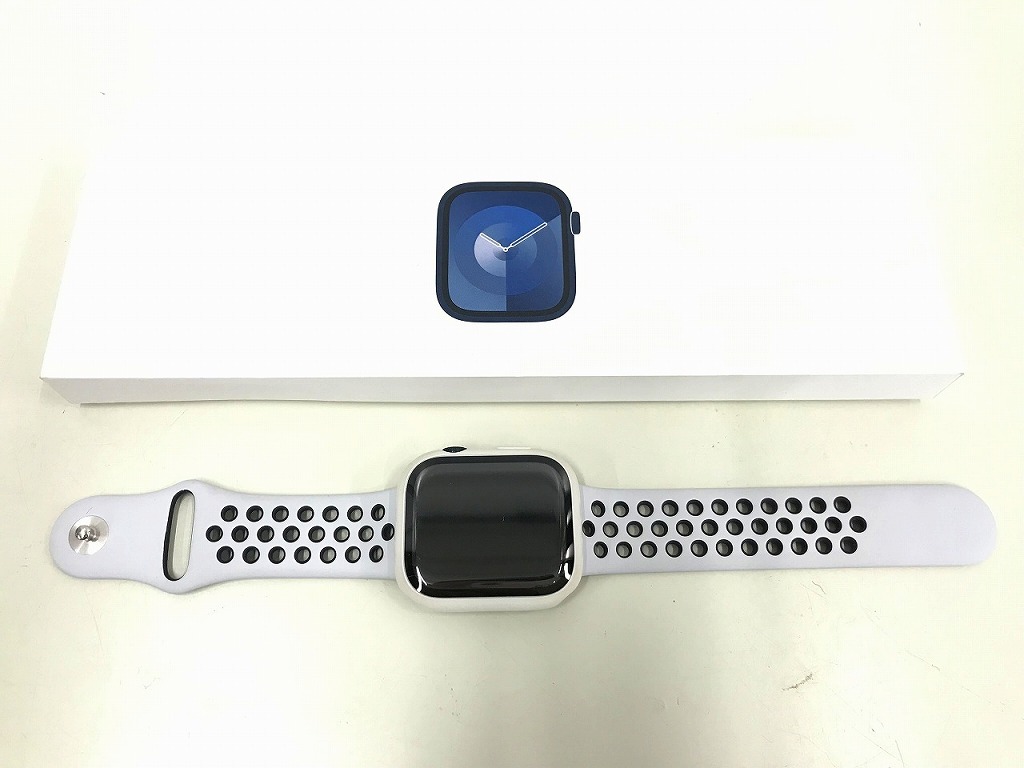 アップル Apple Apple Watch 7 Nike アップルウォッチ 45ミリ スポーツバンド GPSモデル ミッドナイト A2474