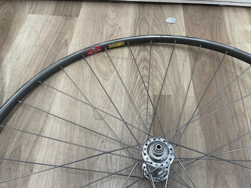 【1円スタート】 シマノ SHIMANO ホイールハブセット DURA ACE HB7700/MAVIC GP-4_画像2