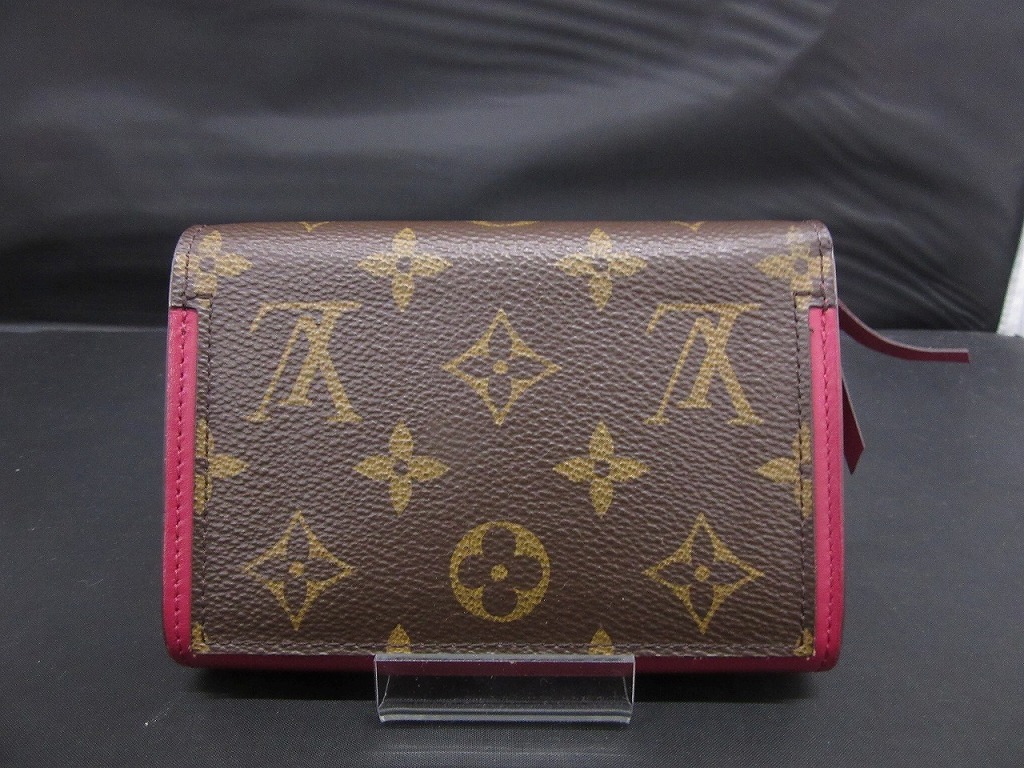 ルイヴィトン LOUIS VUITTON ポルトフォイユ・フロール コンパクト 二つ折り財布 レディース モノグラム M64587_画像2