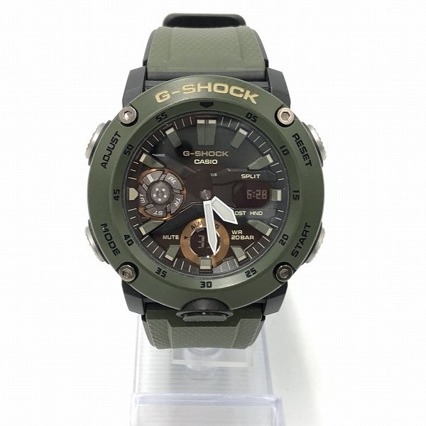 期間限定セール カシオ CASIO 腕時計 G-SHOCK クォーツ式 カーキ×ブラック系 GA-2000