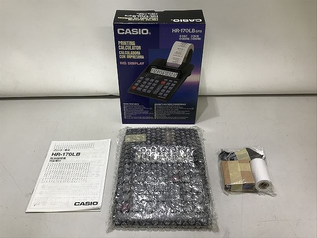 カシオ CASIO ジャンク 2色印字プリンタ電卓 HR-170LB
