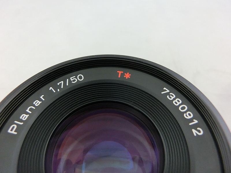 期間限定セール コンタックス CONTAX 【ジャンク品】交換レンズ Planar T* 50mm F1.7_画像4