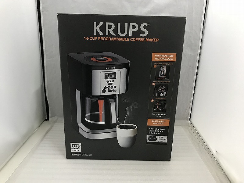 期間限定セール 【未使用】 クラップス KRUPS コーヒーメーカー 温度調節 タイマー付 EC3240