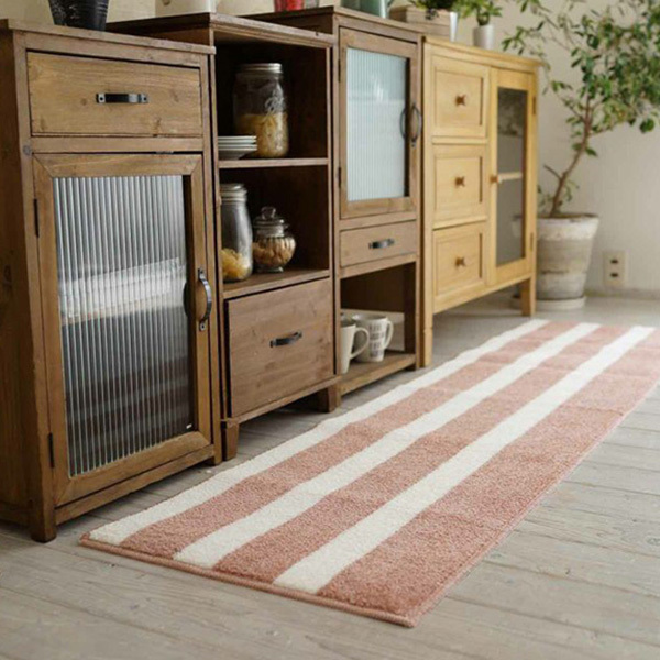 【送料無料】ラグ マット HOME RUG MAT 2024-2025 VASKE/ NO.131-35872 #18 ピンク 45x180cm