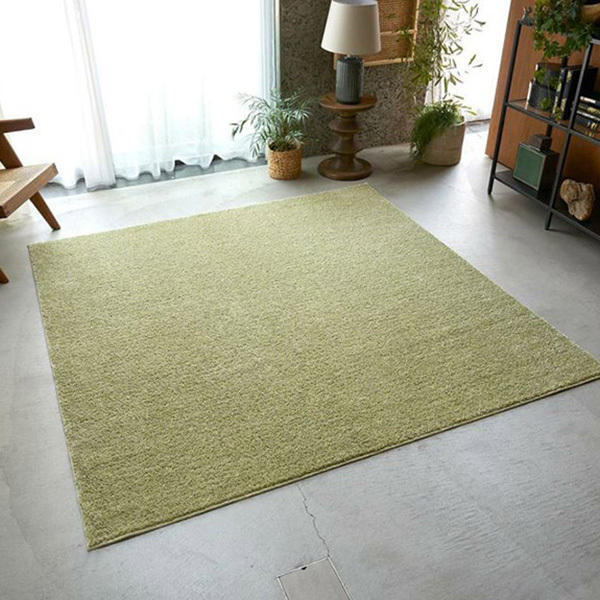 【送料無料】ラグ マット HOME RUG MAT 2024-2025 Reflet/NO.134-76157 #4 グリーン 190x190cm_画像1