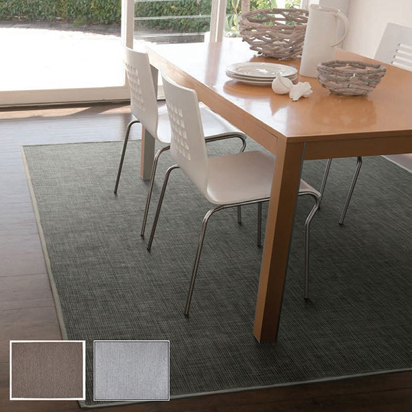 【送料無料】ラグ マット HOME RUG MAT 2024-2025 CLOTH TWEED/NO.117-95263 #13 シルバー 170x220cm_画像1