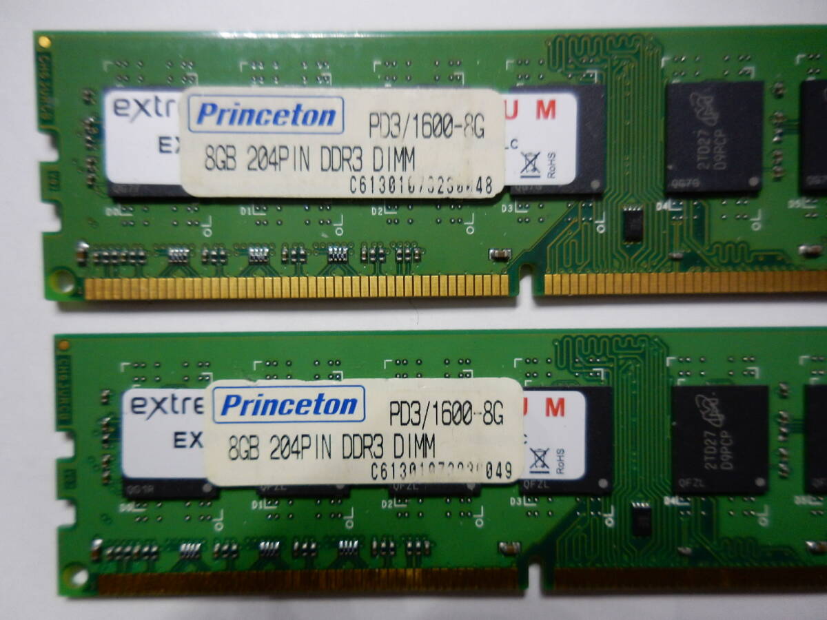 送料込み Princeton　PD3　1600　8GB×2枚組_画像2