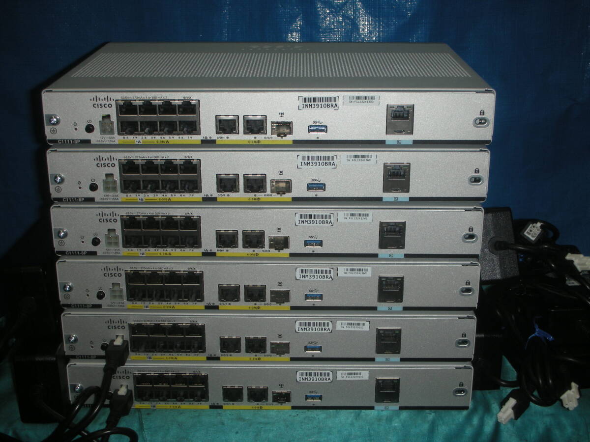 ☆残り3台！Cisco ISR1100 Series [C1111-8P V01]！(#F0-316)「100サイズ」☆ の画像2