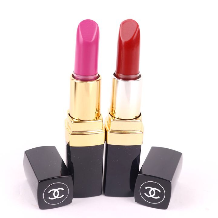  Chanel lipstick rouge 2 point set unused together cosme lady's CHANEL