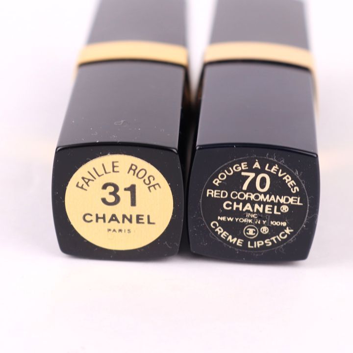  Chanel lipstick rouge 2 point set unused together cosme lady's CHANEL