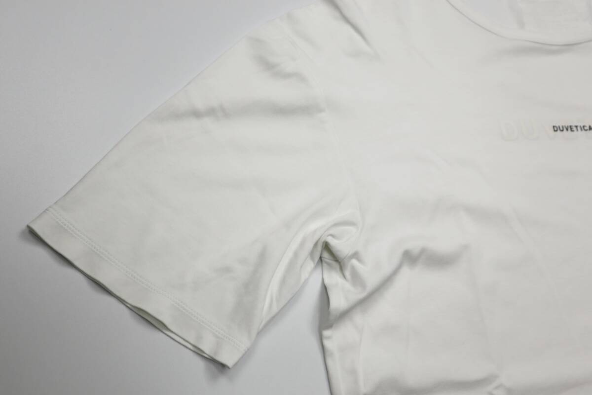 デュベティカ　 DUVETICA　GAVI due ハイテクコットン センターロゴ Tシャツ 半袖Tシャツ メンズ　48（L)サイズ　ホワイト_画像4