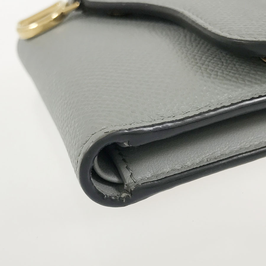  Dior седло compact бумажник три складывать кошелек rib[ б/у ]