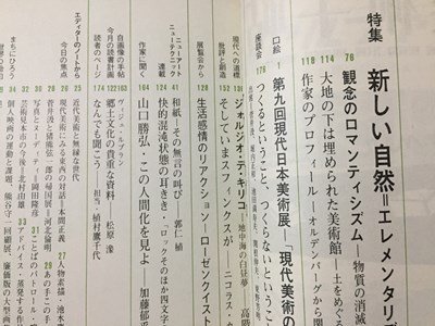 ｓ◆　昭和44年　美術手帖　7月号　特集・新しい自然 (2) アースワーク　美術出版社　昭和レトロ　当時物　 / K38_画像4