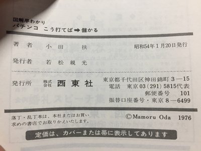 ｓ◆◆　昭和54年　わたしも勝てる　パチンコ こう打てば → 儲かる　著・小田扶　西東社　昭和レトロ　当時物　/ LS5_画像8