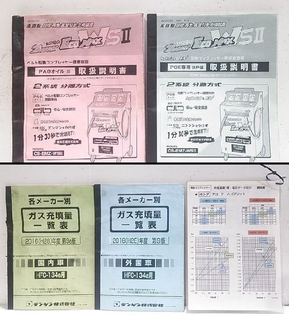 (1円スタート) デンゲン 全自動 回収 再生 充填装置 エコマックスWSII CS-EMZ-WSII 自動車整備 ※現状渡し ※店舗引取歓迎 A9221の画像10