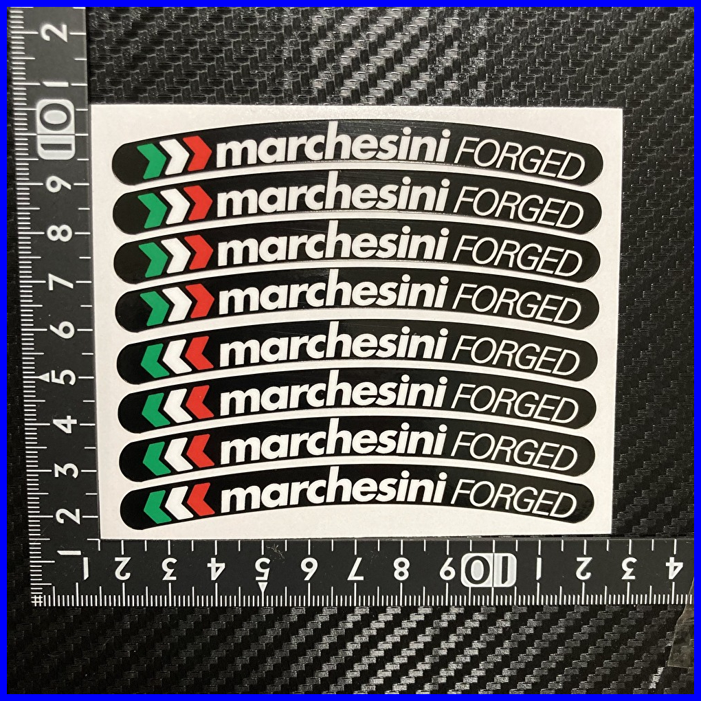 マルケジーニ Marchesini ホイールリムステッカー 8枚セット S195_画像3
