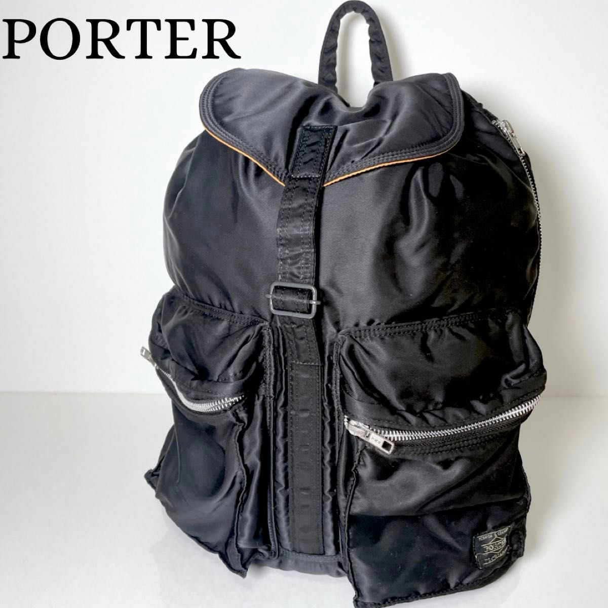 美品 ポーター タンカー バックパック リュック PORTER ブラック 黒 PORTER 吉田カバン TANKER