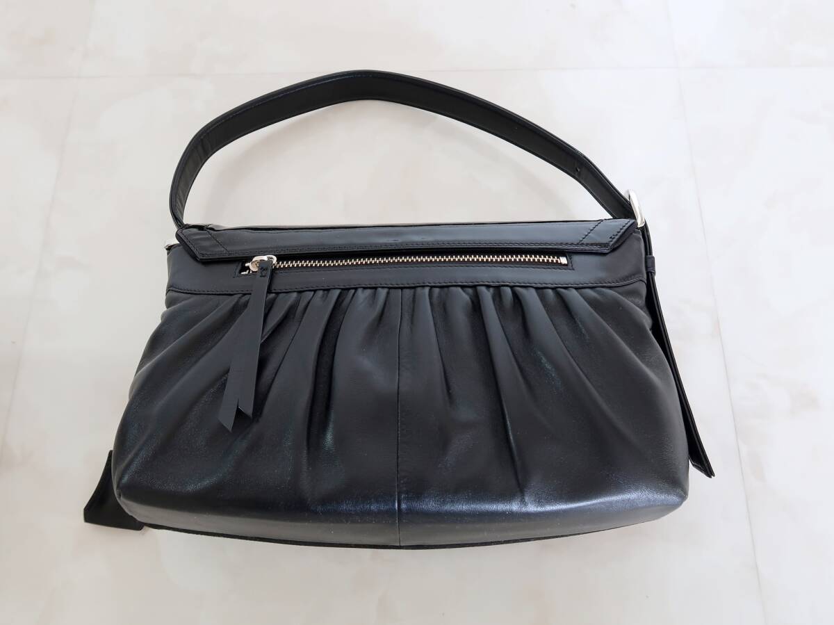  beautiful goods #GINZA Kanematsu/ Ginza Kanematsu # formal * handbag & enamel pumps 23.5#2 point set # black # go in .* wedding 