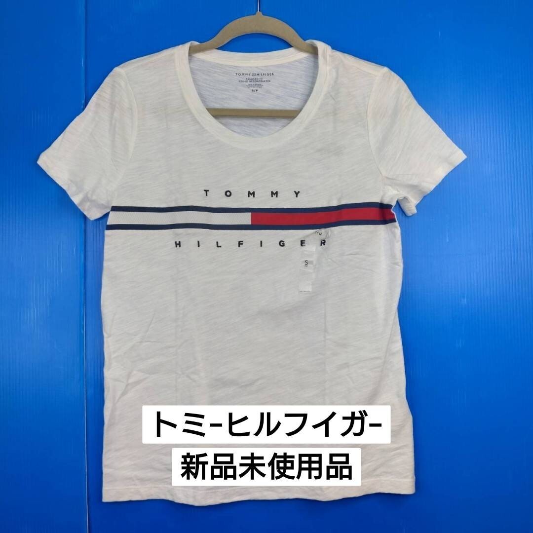 新品　トミ―ヒルフイガ―　Tシャツ 半袖ホワイト　Ｓ　 1_画像1