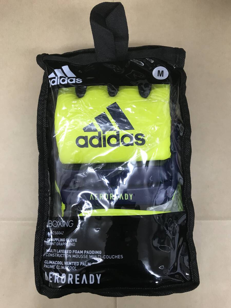 全国送料込　アディダス オープンフィンガーグローブ　Mサイズ　黄　adidas　新品　未使用_画像3