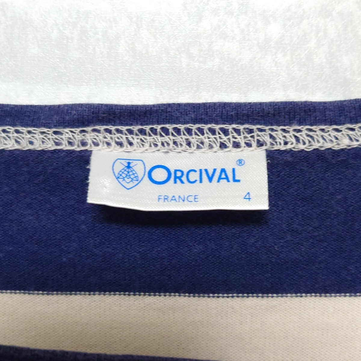 ORCIVAL オーチバル バスクシャツ 太ボーダー カットソー ロンT 日本製_画像6
